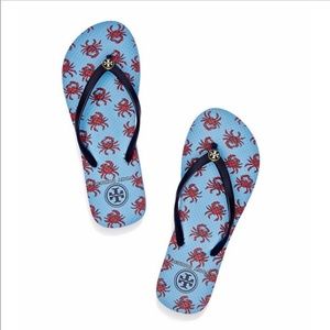 Tory Burch Crab Flip Flops Sandals
